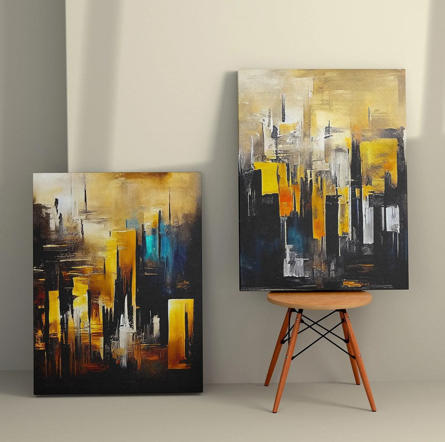 Tablou Canvas (2 bucăți) Antonio 9, Multicolor, 110x70 cm