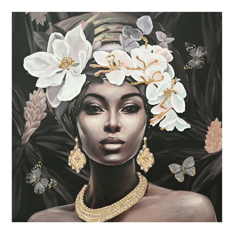 Tablou canvas Beauty Africa 80x3x80 cm