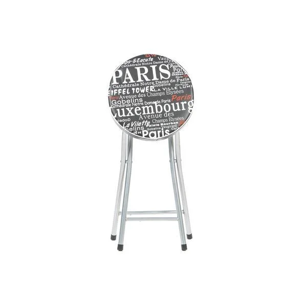Taburet pliant Cosmo Paris negru - Unic Spot Ro