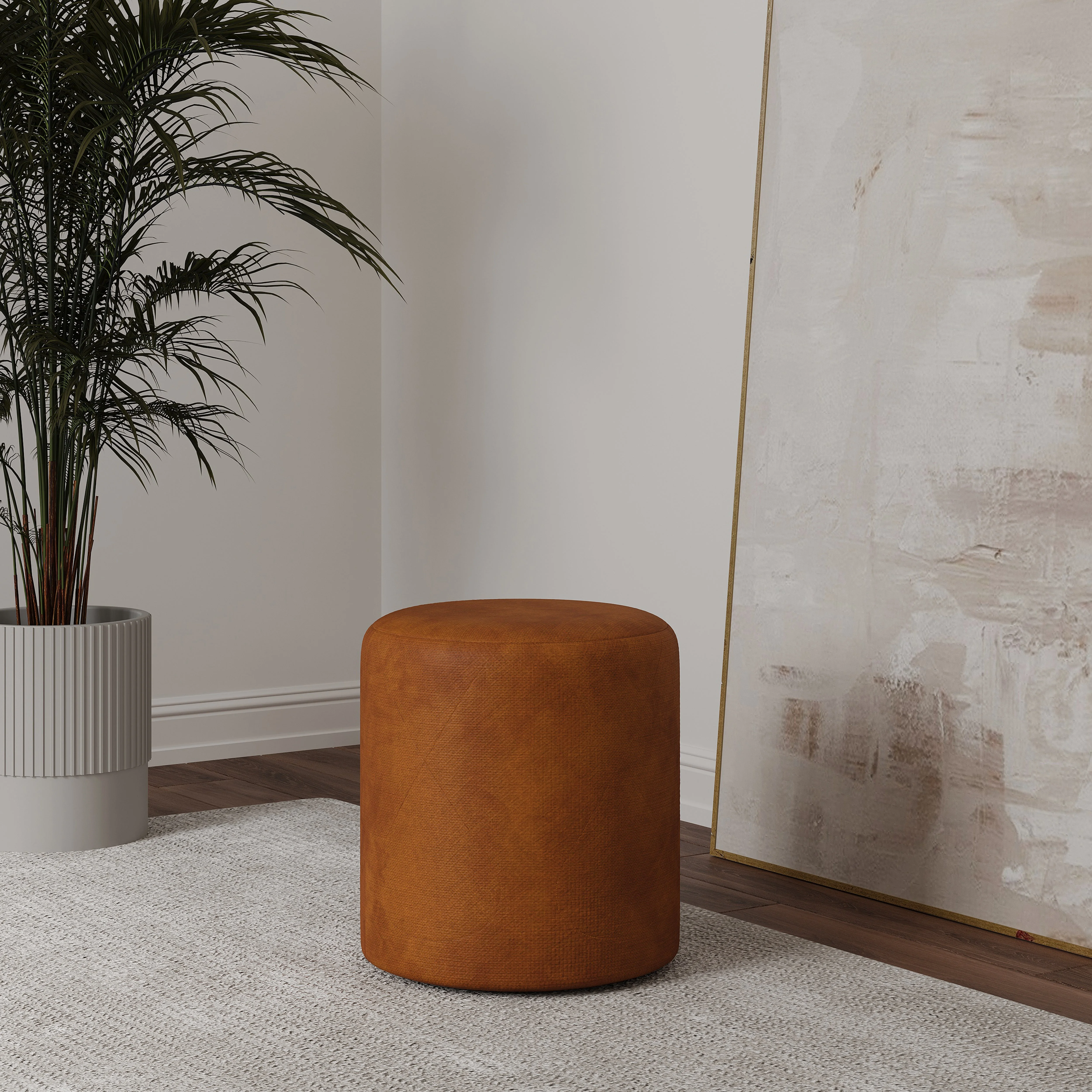 Taburet Tapitat Mali, Arama, Stofa, L 41 x l 41 x H 45 cm