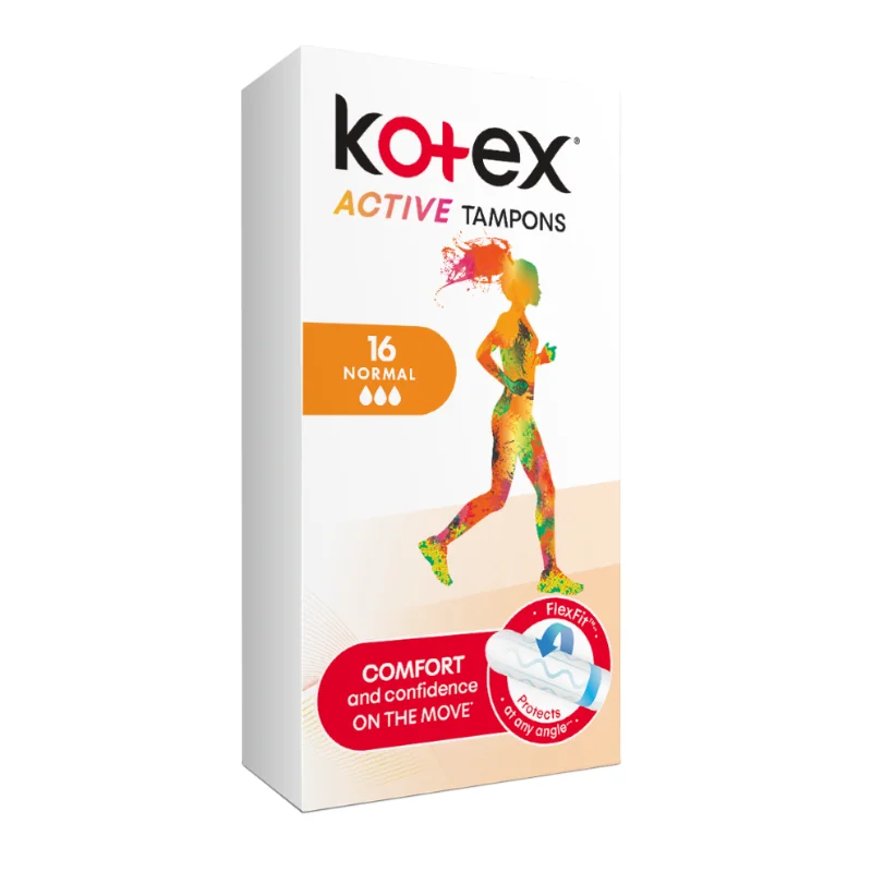 Tampoane interne Active Normal, 16 bucati, Kotex