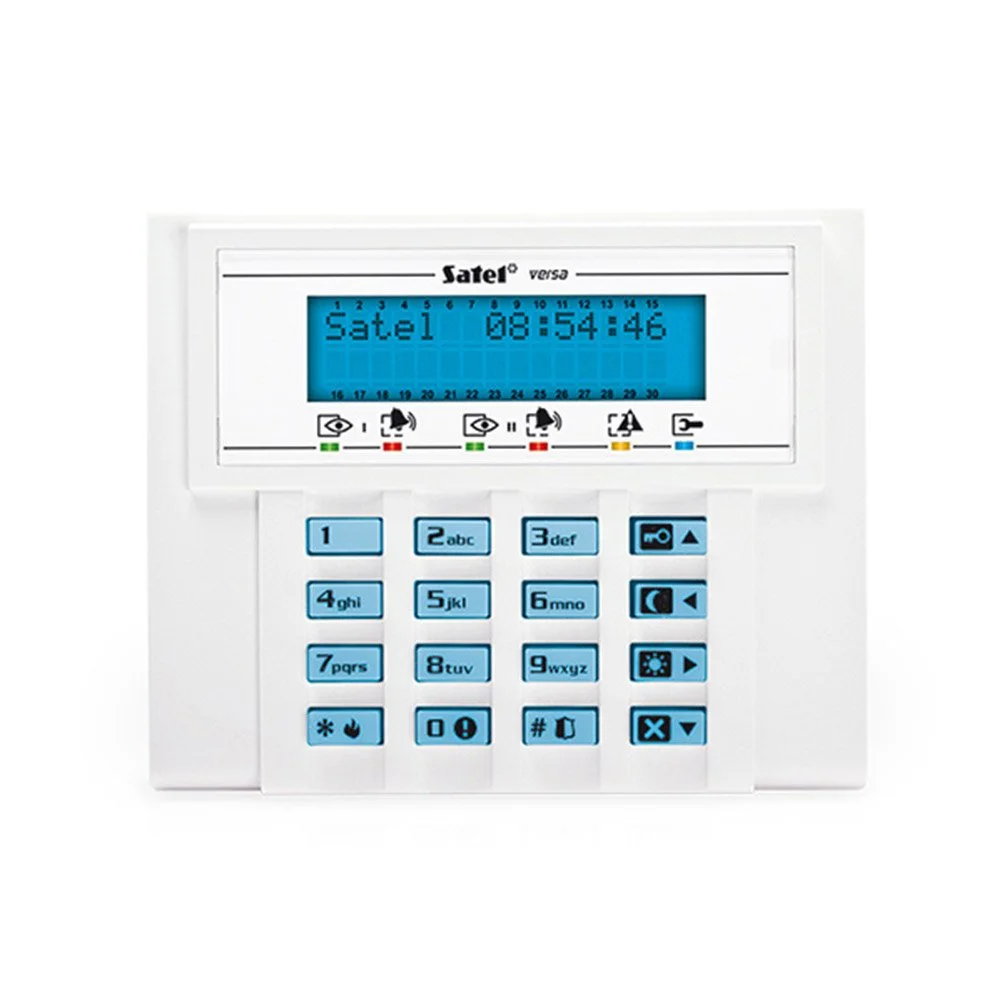 Tastatura LED Satel VERSA-LCD-BL, display LCD, buzzer