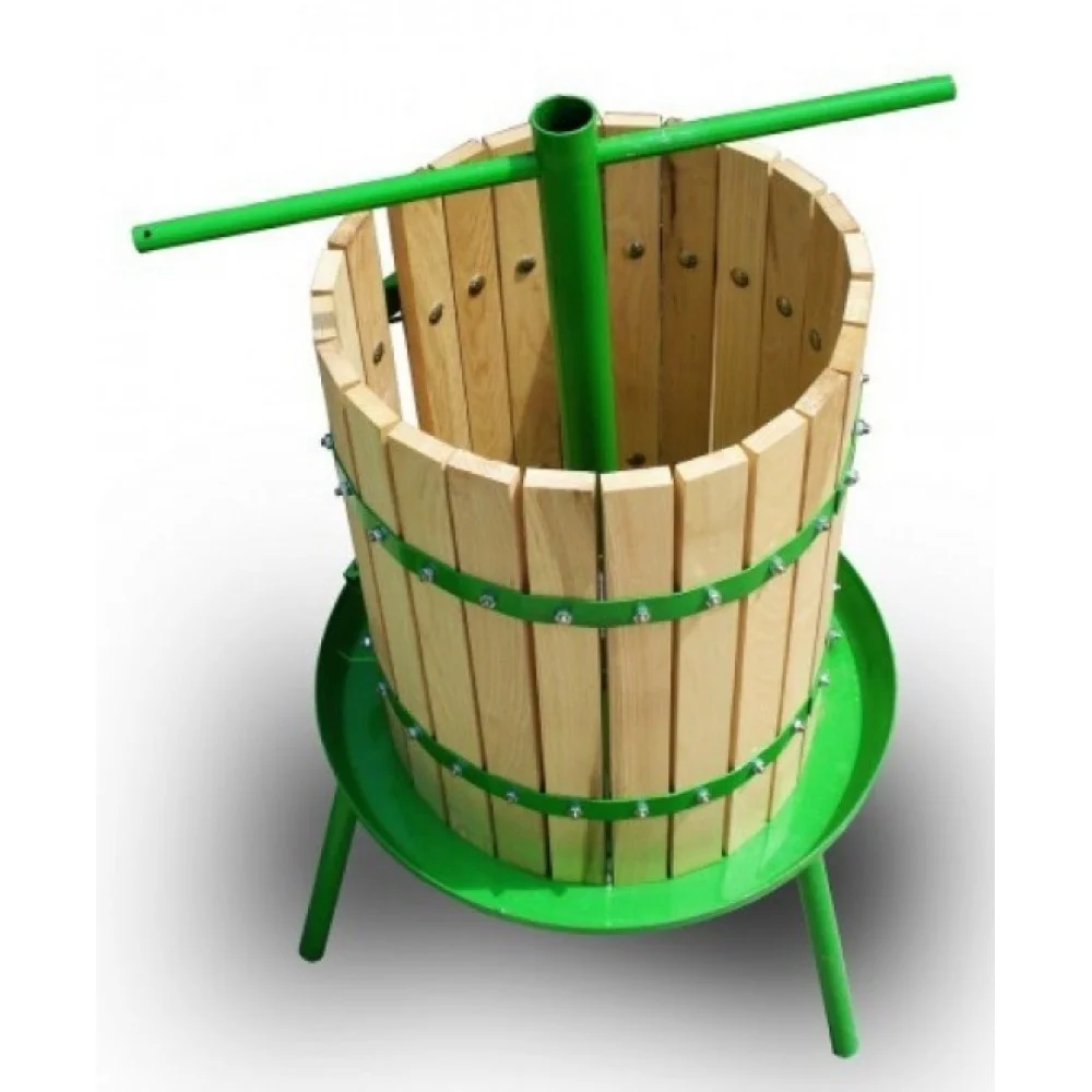 Teasc 35L pentru zdrobit presa struguri, manual, vopsit electrostatic, profesional.