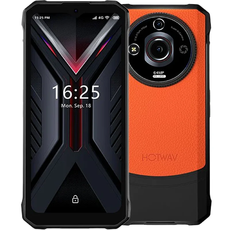 Telefon Hotwav T7 Pro 4G 256GB 6.6-inch IPS NFC IP68 IP68K Android 13 Orange