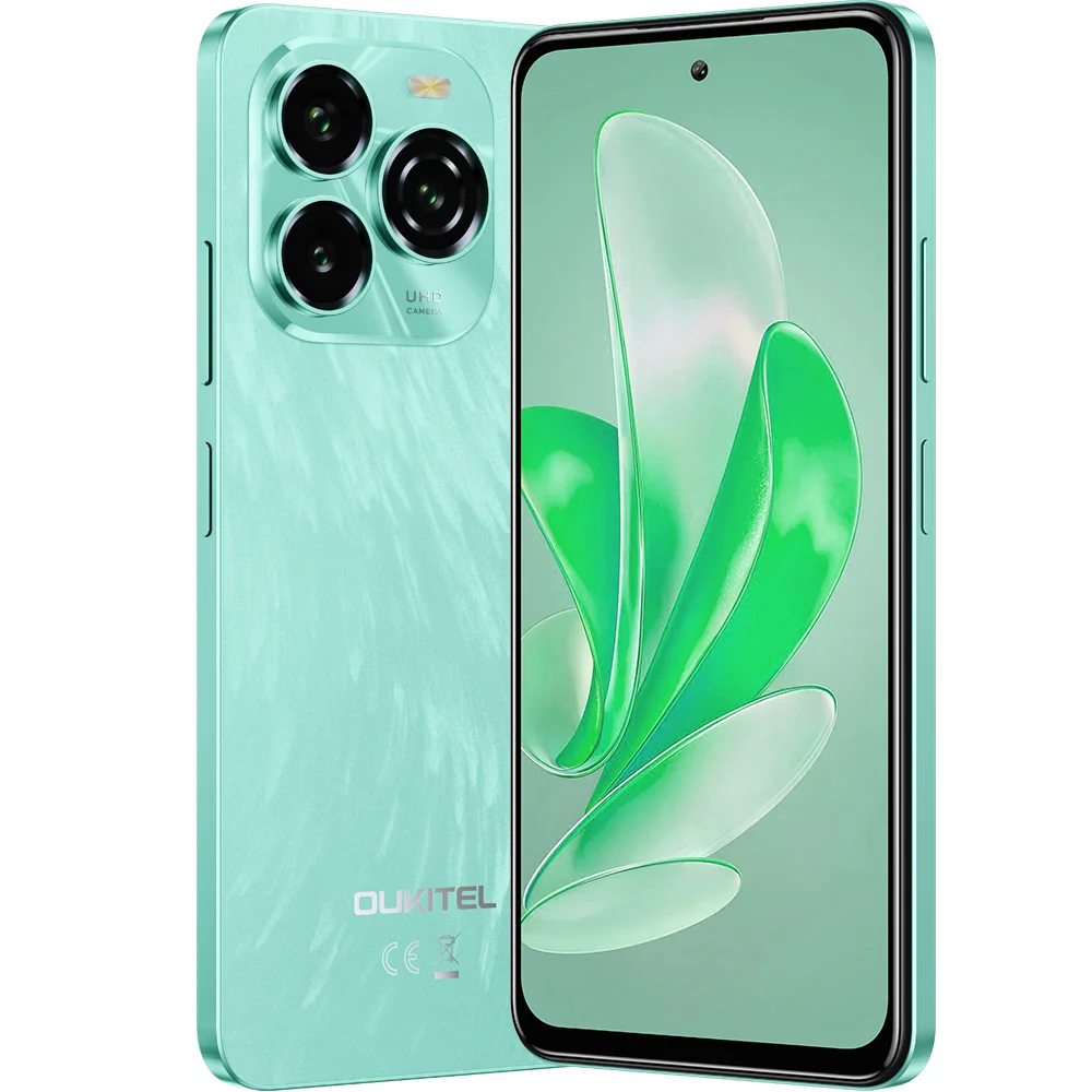 Telefon Oukitel C65, 4G, Octa-Core, 6.7-inch HD+ 90Hz, 16GB RAM 128GB, 5150mAh, NFC, Android 15, Green
