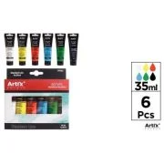 Tempera acrilica Main Paper, 35 ml, 6 culori