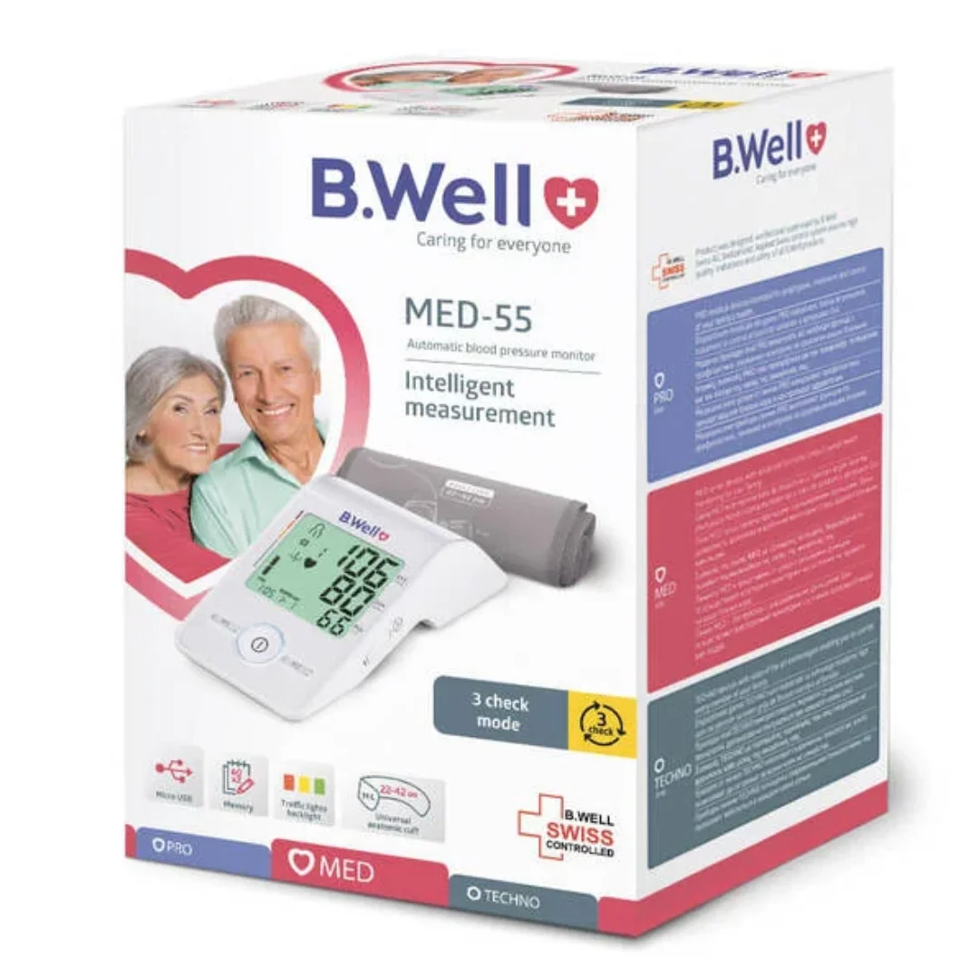 Tensiometru automat pentru brat MED-55, 1 bucata, B.Well