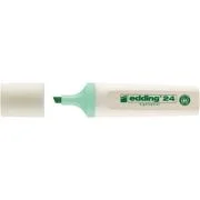Textmarker Edding Ecoline 24, corp din plastic reciclat, varf tesit, 2-5 mm, verde pastel