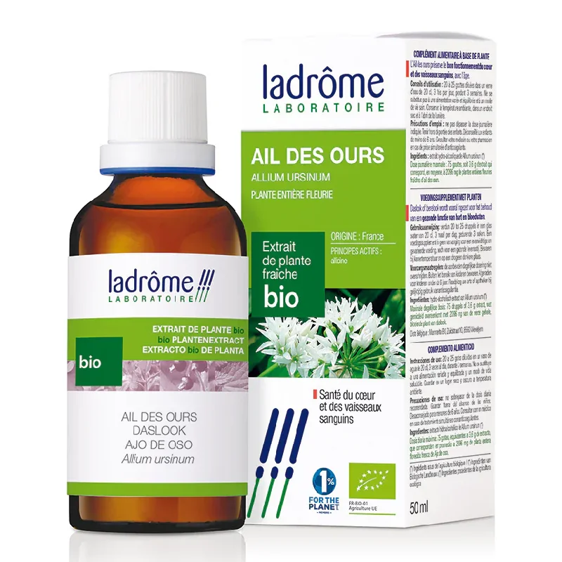 Tinctura Bio de Usturoi Salbatic Leurda, 50ml, Ladrome Laboratoire