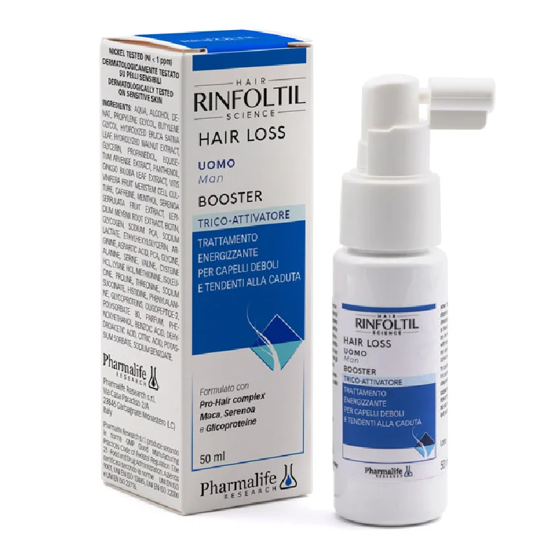 Tratament energizant impotriva caderii parului, pentru barbati, 50 ml, Rinfoltil