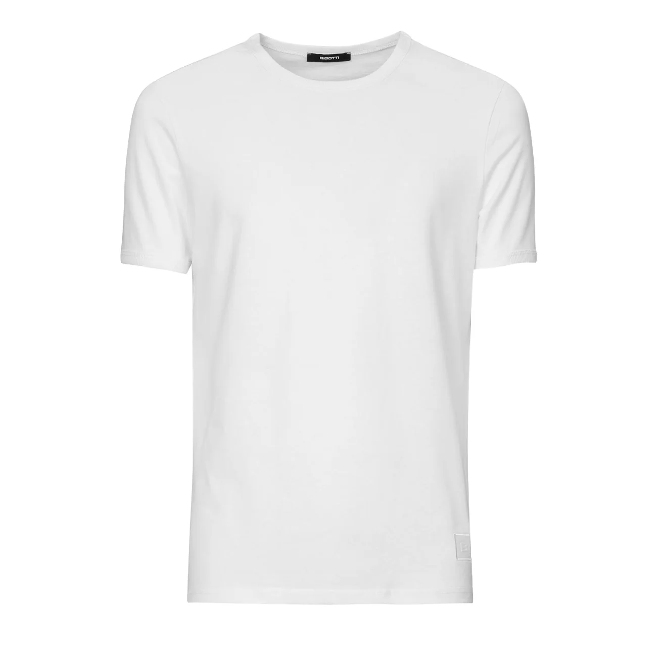 Tricou slim alb guler rotund bumbac 100% Xxl