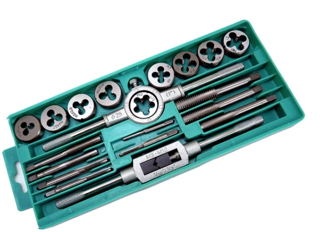 Trusa 20 piese filiere M3-M12 si tarozi 3-12mm