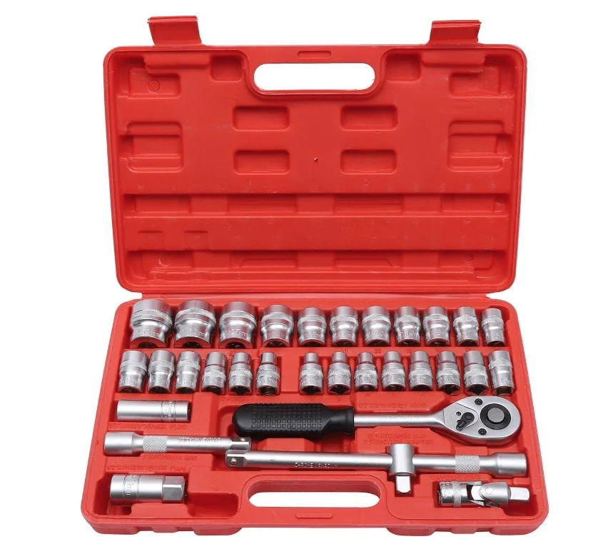 Trusa de scule cu 32 piese chei tubulare si clichet