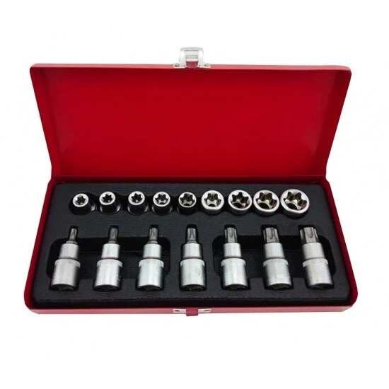 Trusa MLG-2029 16 piese 1/2 chei tubulare capete biti torx