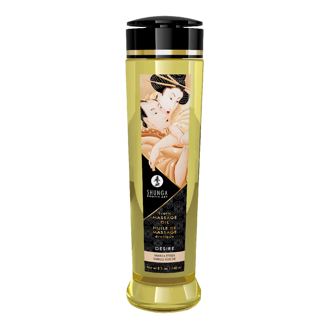 Ulei de masaj erotic Desire Vanilla, 240ml, Shunga Erotic Art