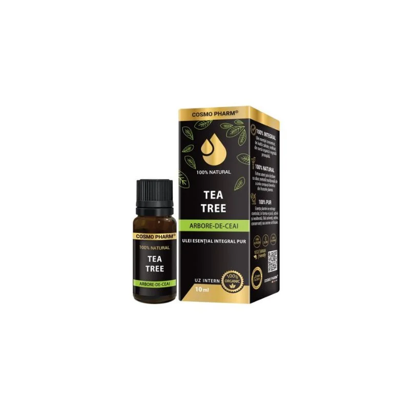 Ulei Esential de Arbore de Ceai 100% Pur TEA TREE, 10ml, Cosmo Pharm