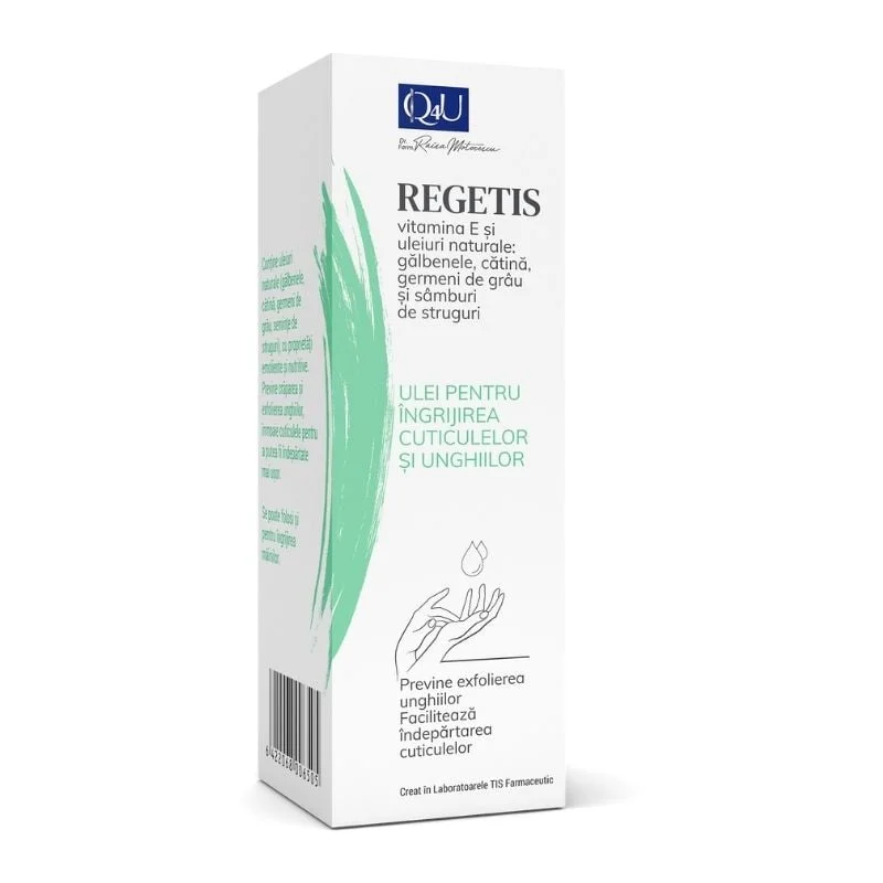 Ulei pentru ingrijirea cuticulelor si unghiilor, Q4U, 25 ml, Tis Farmaceutic