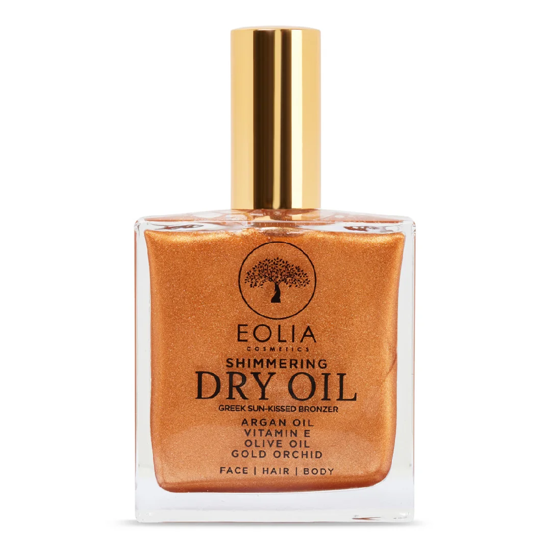 Ulei uscat cu sclipici, Gold Orhid, Greek Sun Kissed, 100 ml, Eolia