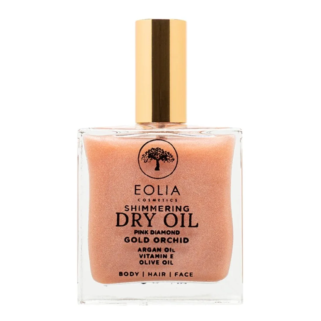 Ulei uscat cu sclipici, Pink Diamond, 100 ml, Eolia