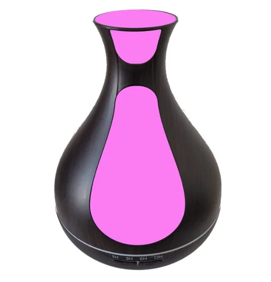 Umdificator / Difuzor de aroma LED 7 culori Maro inchis cu alb