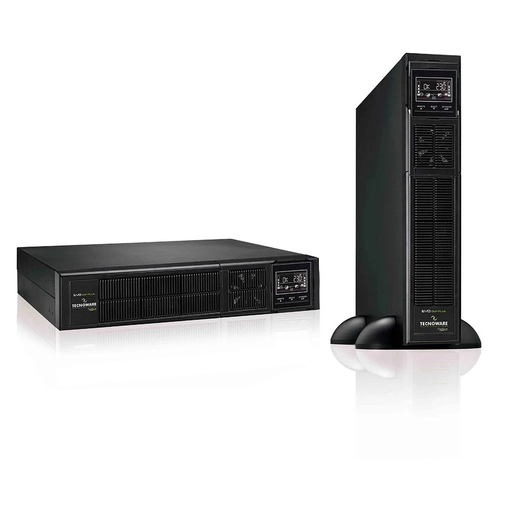 UPS Online rackabil cu 9 prize IEC Tecnoware EVO DSP PLUS FGCEDP3602RTIEC, 3600 VA, 3240 W, display LCD
