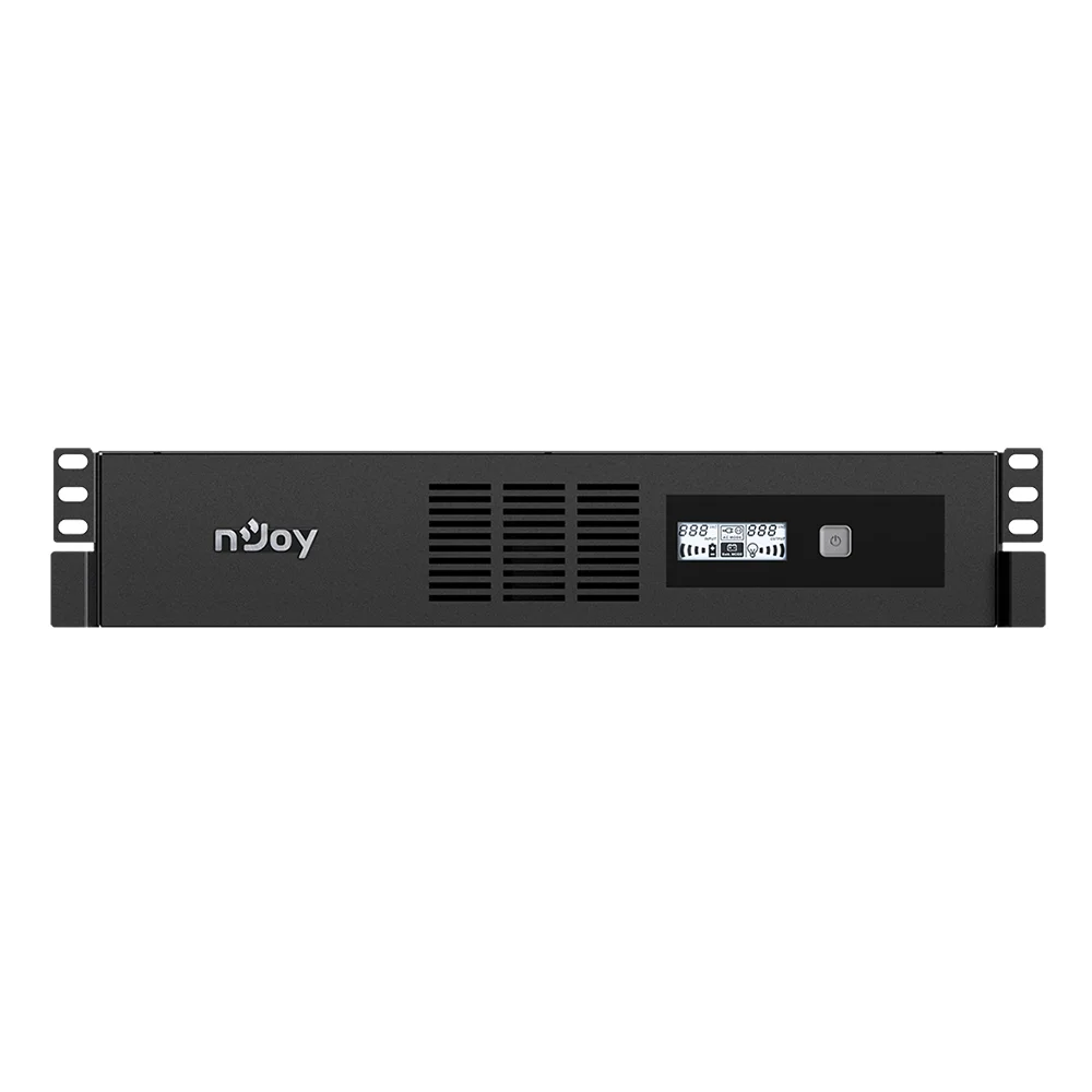 Ups rackabil cu 8 prize, nJoy Code 1000, UPLI-LI100CO-AZ01B, 1000 VA / 600 W