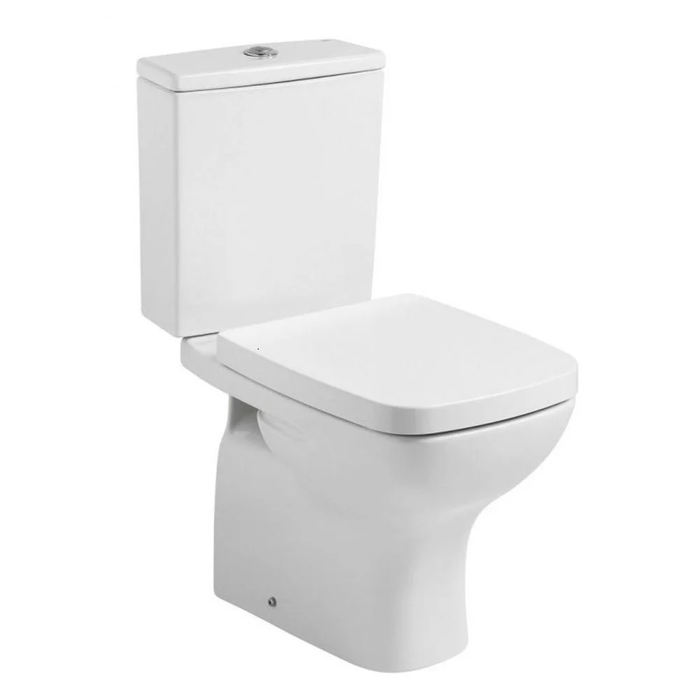 Vas wc stativ Gala Street Square Dual pentru rezervor aparent, alb