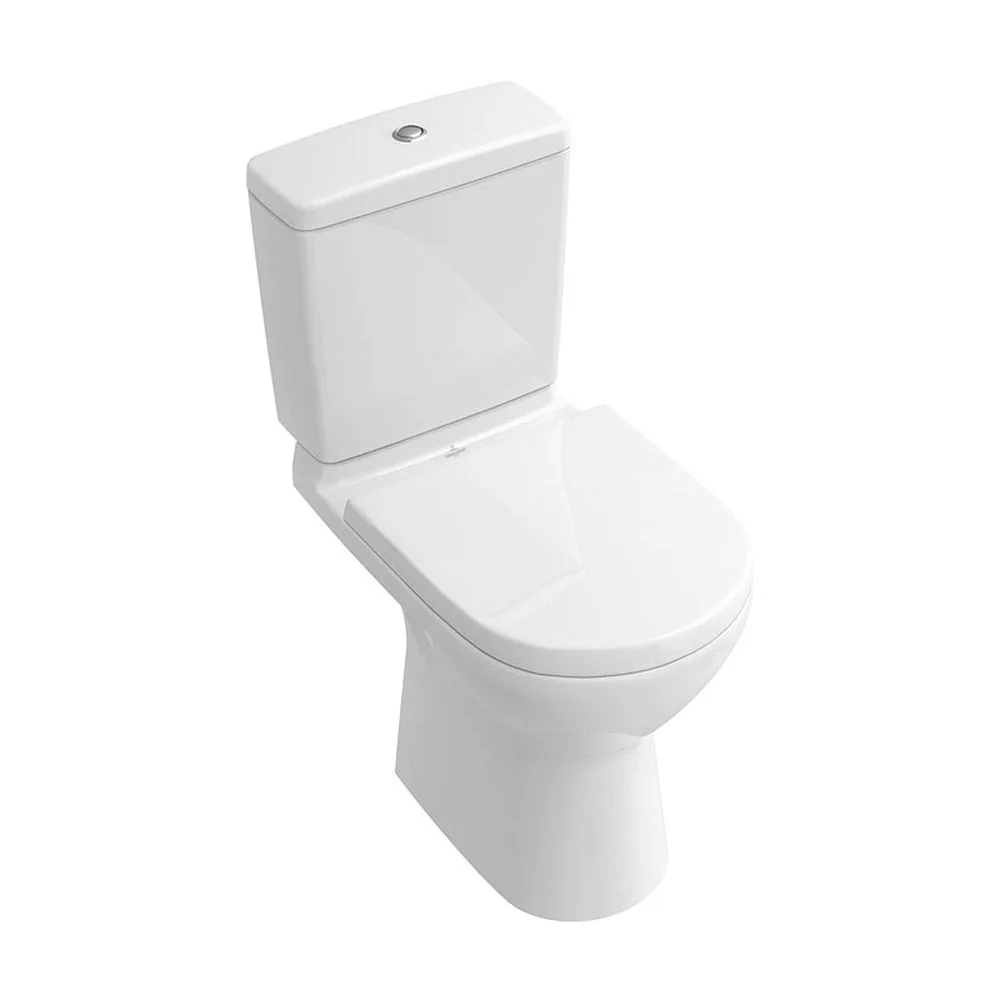 Vas wc stativ monobloc, direct flush, rotund, alb, O.Novo, Villeroy  Boch