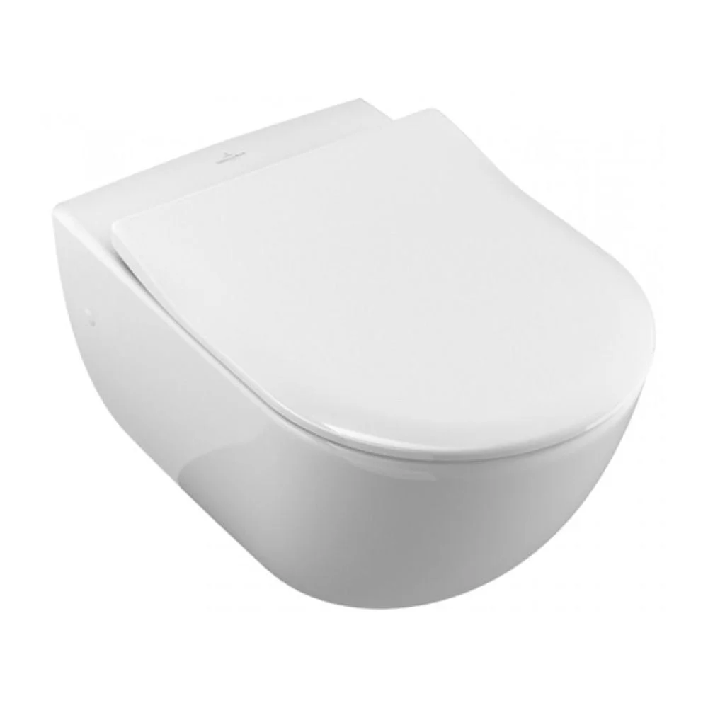 Vas wc suspendat direct flush, cu capac quick release, soft close, Avento, alb, Villeroy  Boch