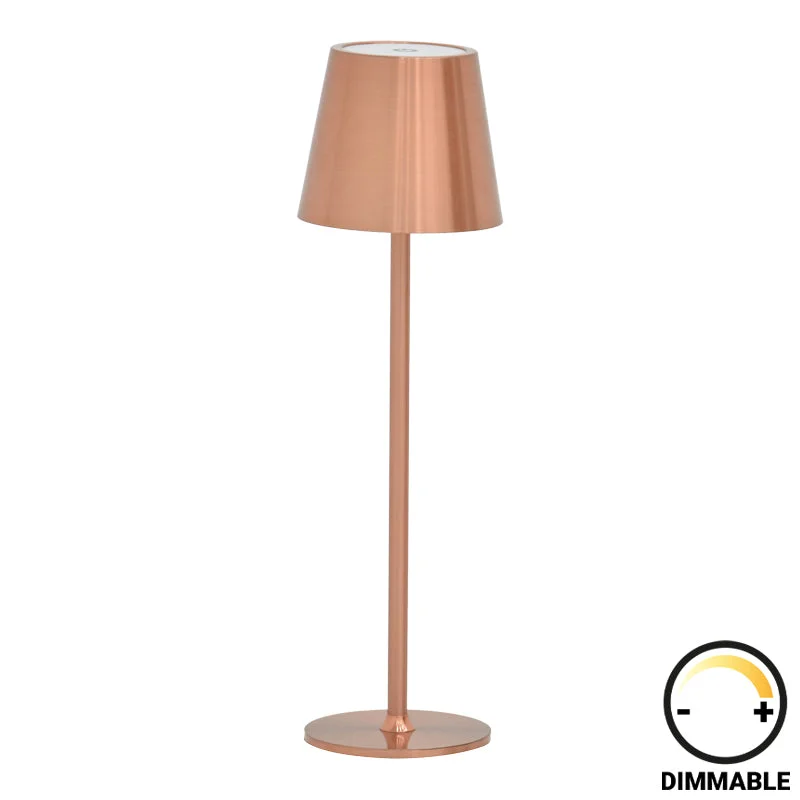 Veioza tactila Brave, LED, Bronz, 11x11x37 cm
