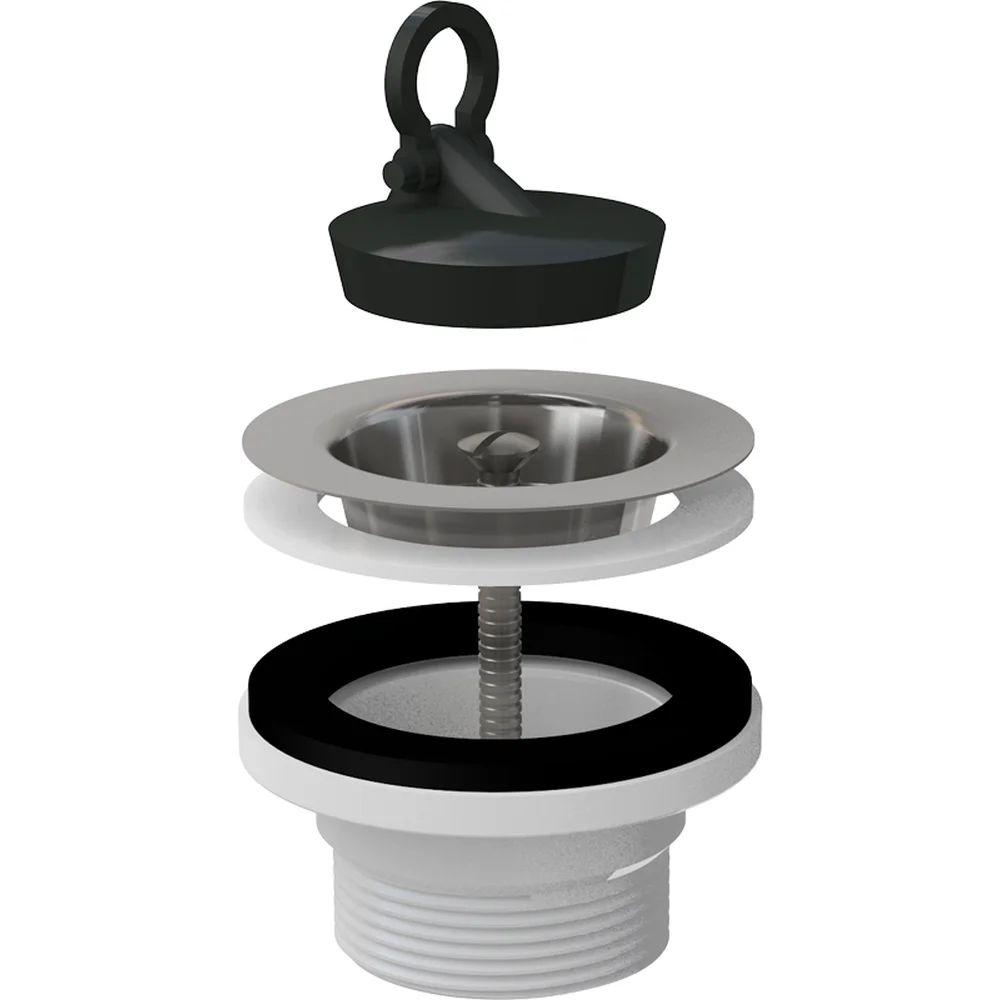 Ventil chiuveta baie 35 mm cu sita si dop, 6 4   Alcadrain A33