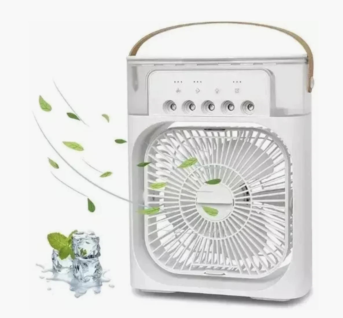 Ventilator portabil cu umidificator incorporat conectare USB cu lumina de noapte