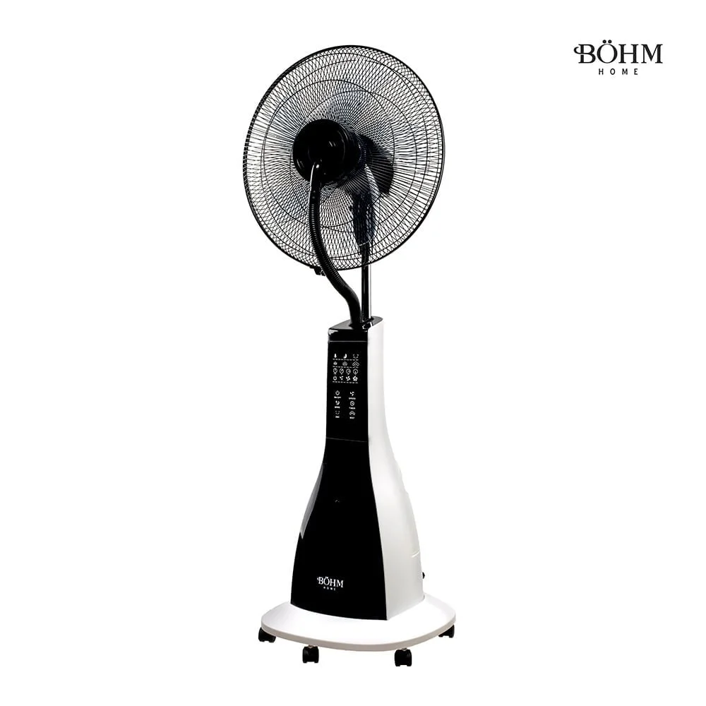 Ventilator racire aer cu Pulverizare Apa și Umidificare 16'', oscilatie 80 grade, 3 viteze, 90w, 5 pale, BÖHM BSP40-RA