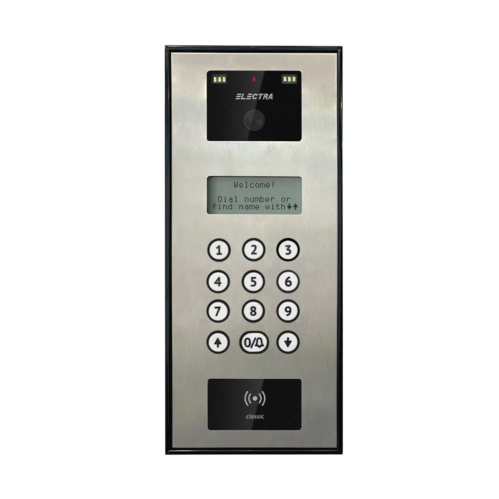 Videointerfon de exterior Electra Classic Line P4S.VBS, 800 TVL, RFID, 255 posturi