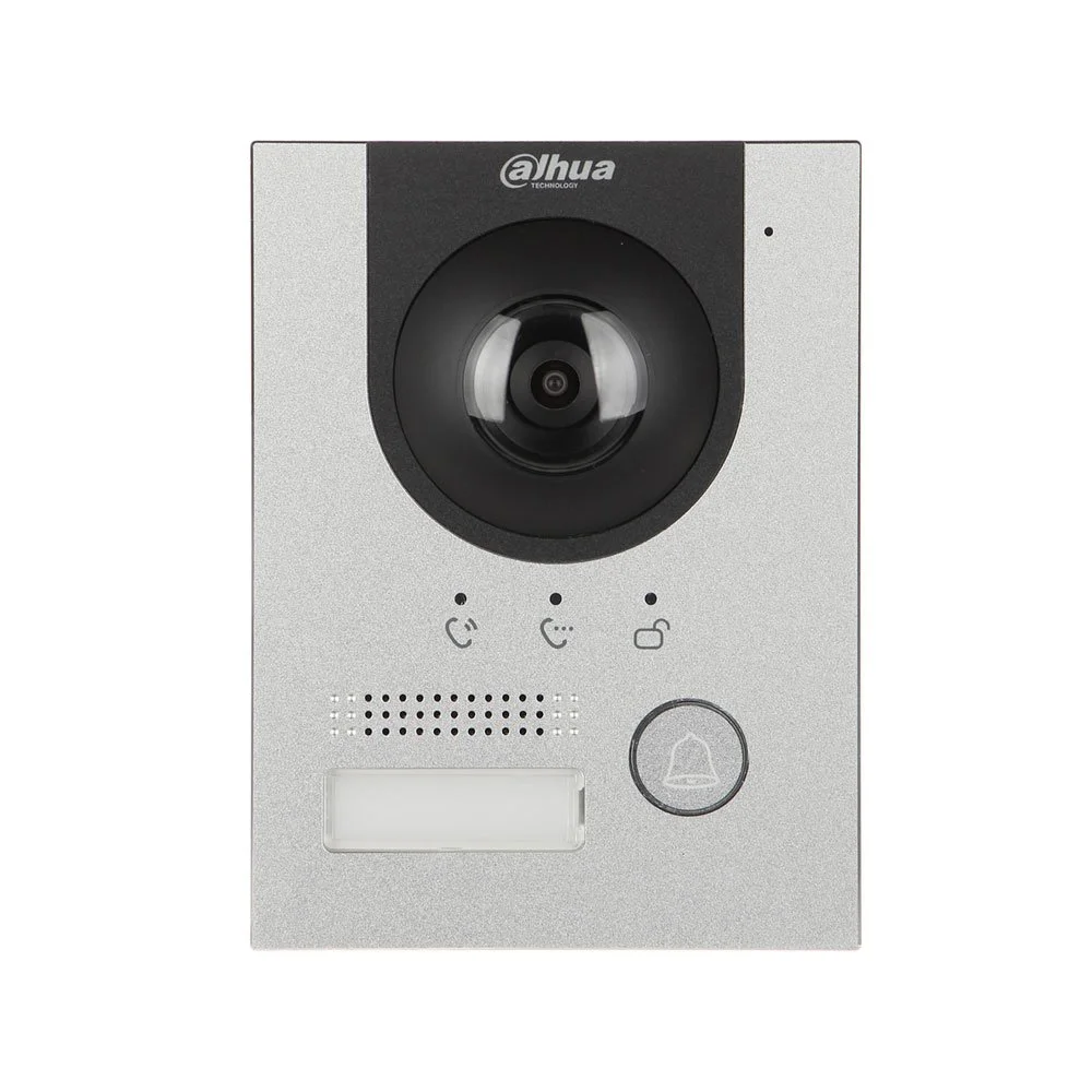 Videointerfon de exterior IP Dahua VTO2202F-P-S3, 1 familie, 2MP, aparent/incastrat, 2 fire, PoE, unghi 168.6 grade, slot card
