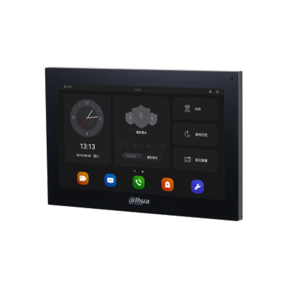 Videointerfon de interior IP WiFi Dahua VTH5341G-W, 10 inch , slot card, android, PoE