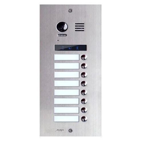 Videointerfon exterior modular DMR21-S8, 8 familii, ingropat, bloc