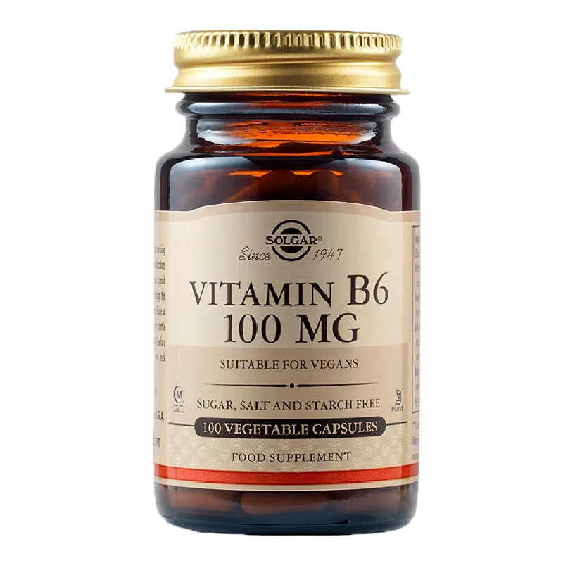 Vitamina B6, 100 mg, 100 capsule, Solgar