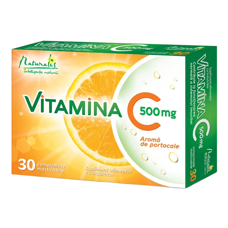 Vitamina C 500mg, 30 comprimate, Naturalis