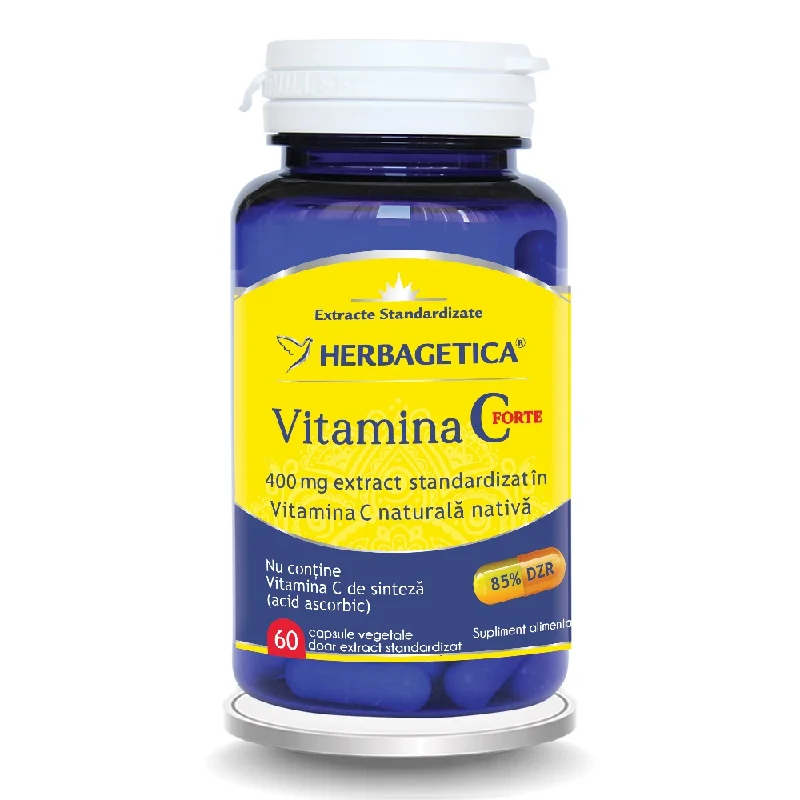 Vitamina C Forte 400 mg, 60 capsule, Herbagetica