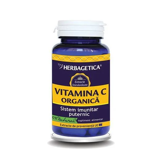 Vitamina C organica, 30 capsule, Herbagetica
