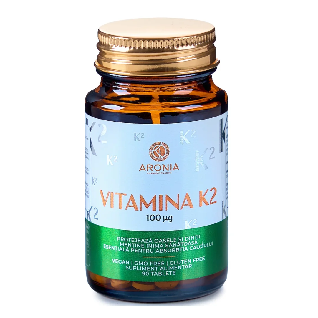 Vitamina K2, 100mcg, 90 capsule, Aronia Charlottenburg