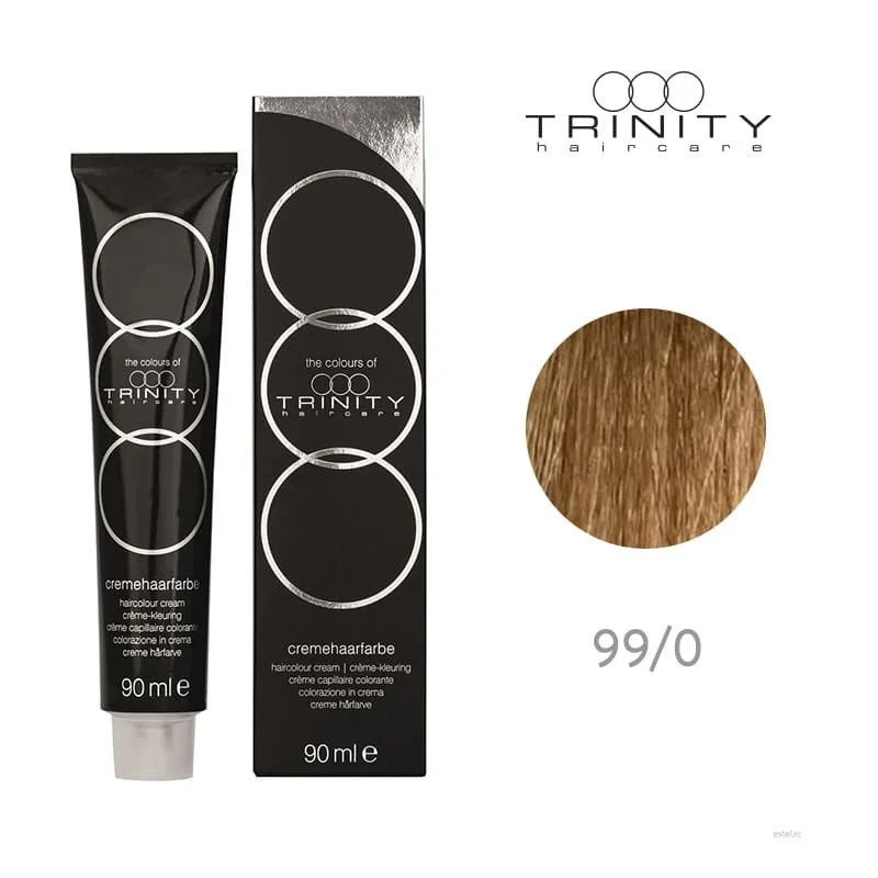 Vopsea crema pentru par COT Trinity Haircare 99/0 Blond luminos intens, 90 ml