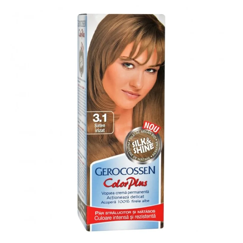 Vopsea de par Silk&Shine, 3.1 Saten Irizat, 50ml, Gerocossen
