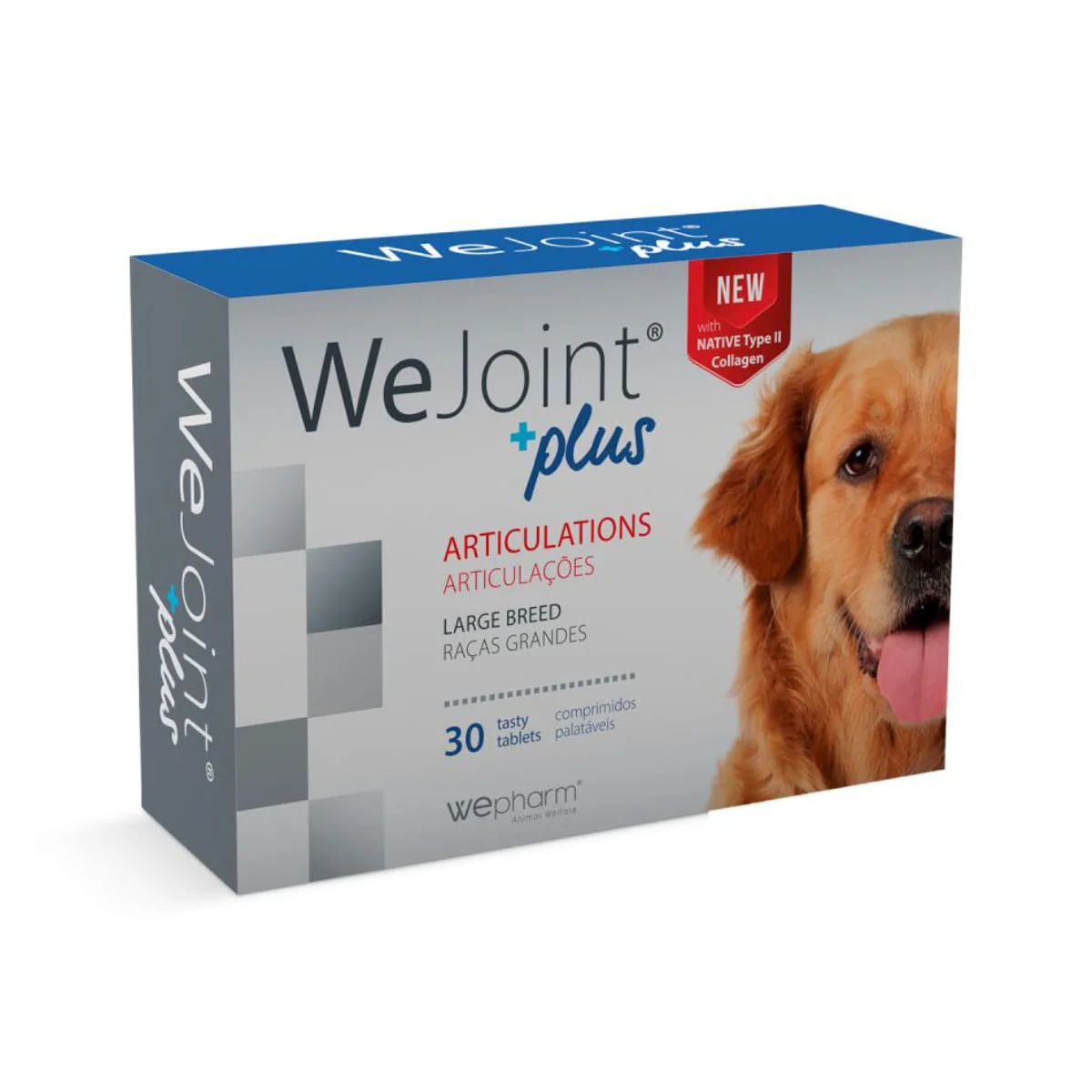 WEPHARM WeJoint Plus Large Breeds, supliment sistem articular câini, comprimate WEPHARM WeJoint Plus Large Breeds, L-XL, supliment sistem articular câini, flacon, 30 comprimate
