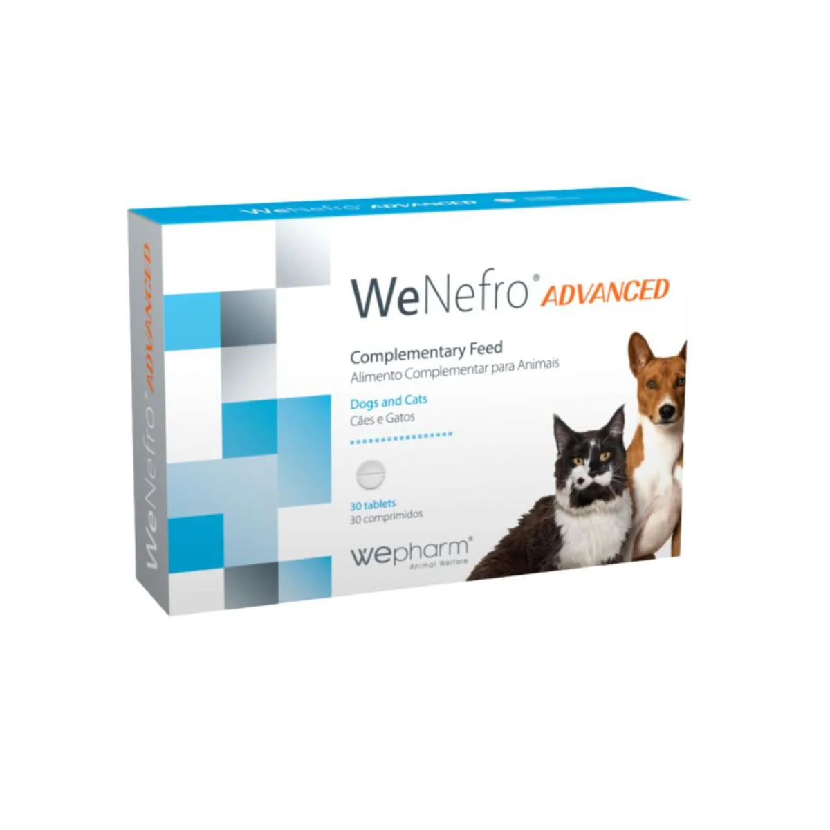 WEPHARM WeNefro Advanced, supliment sistem renal câini, comprimate WEPHARM WeNefro Advanced, XS-XL, supliment sistem renal câini și pisici, flacon, 30 comprimate