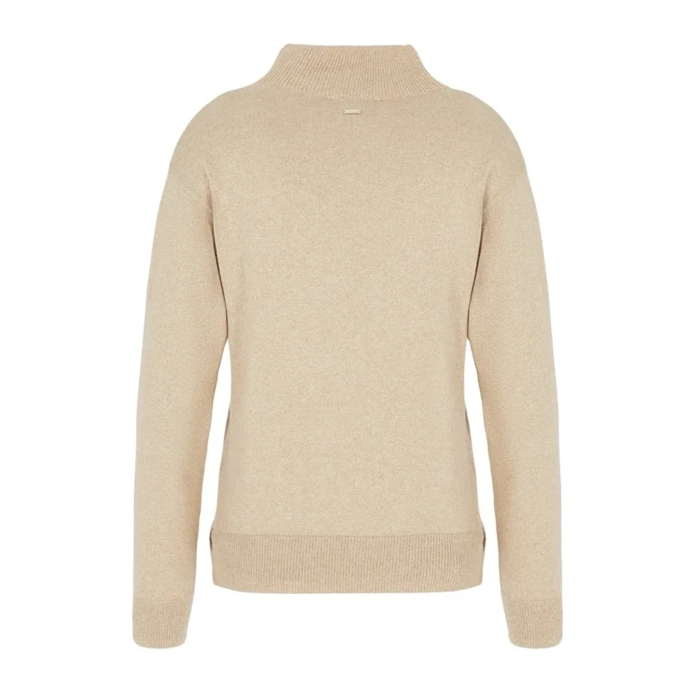 Women's knit turtleneck beige Xl