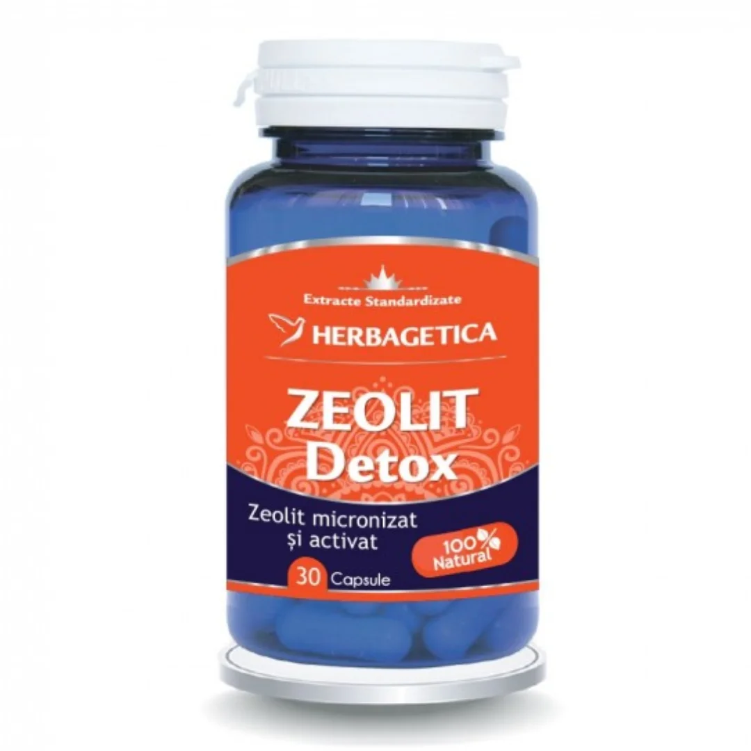 Zeolit Detox, 30 capsule, Herbagetica