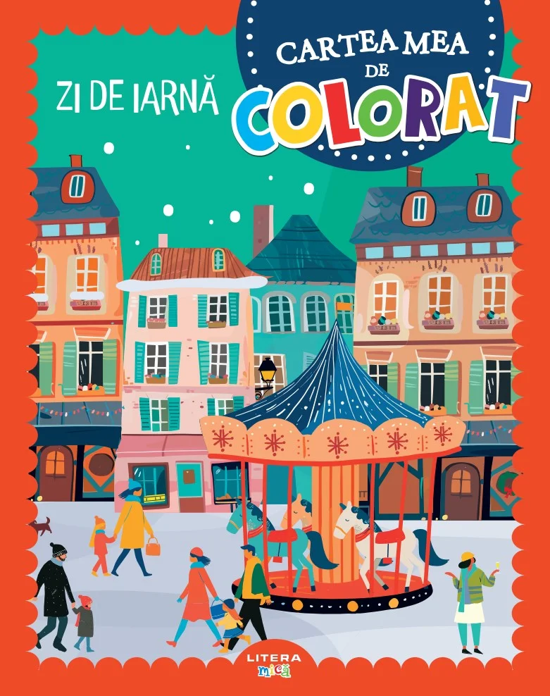 Zi de iarna. Cartea mea de colorat