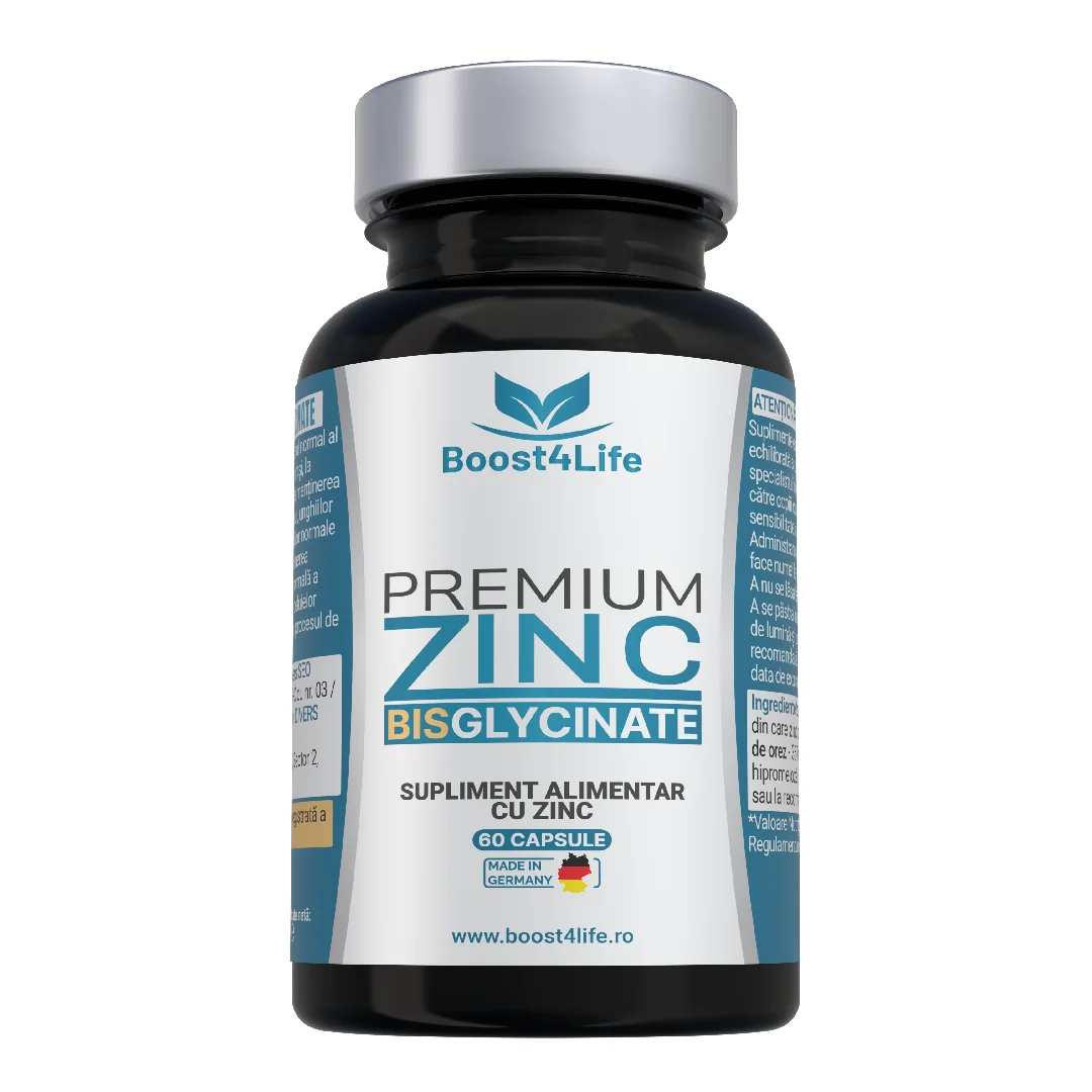 Zinc Bisglicinat Premium, 60 Capsule Vegane, Boost4Life